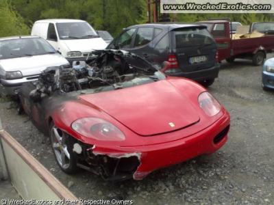 Ferrari 360 Modena,parcialmente tostado;(literalmente)